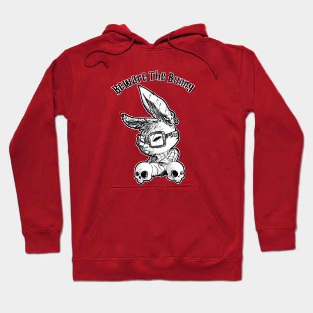 Beware the Bunny Hoodie by Blackhearttees